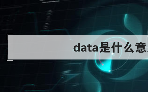 data是什么意思