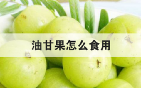 油甘果怎么食用