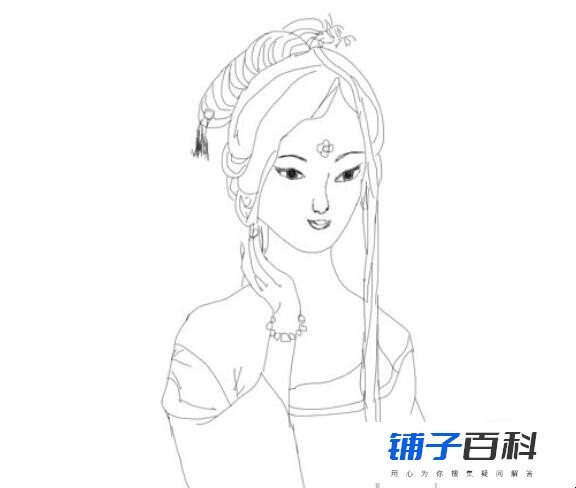 古人美女怎么画