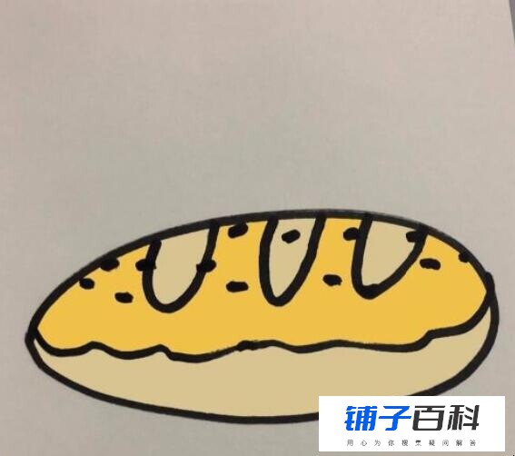 面包简笔画怎么画