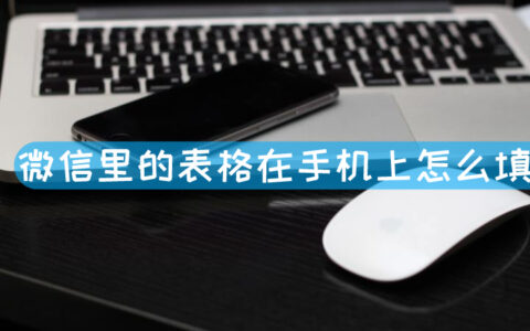 微信里的表格在手机上怎么填写