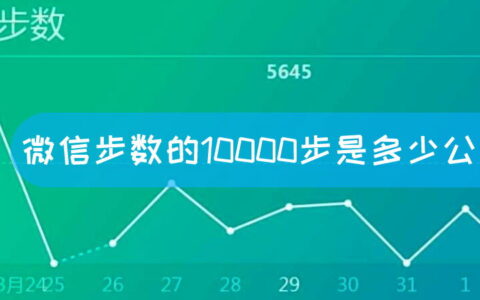 微信步数的10000步是多少公里