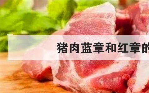 猪肉蓝章和红章的区别