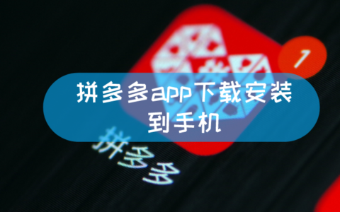 拼拼多多app下载安装到手机