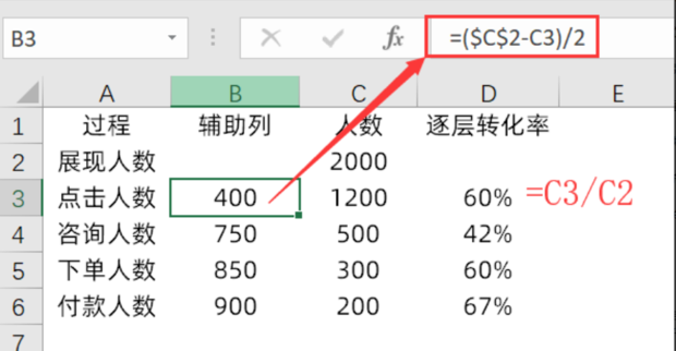 Excel漏斗图如何制作