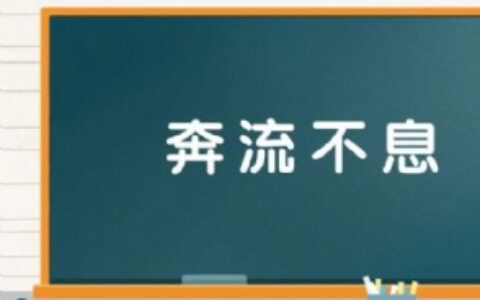 奔流不息是什么意思