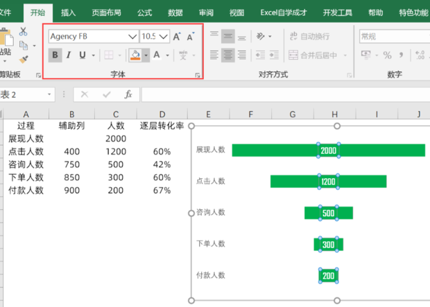 Excel漏斗图如何制作