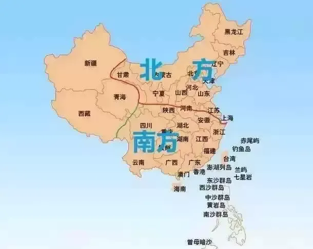 南北方的地理分界线在哪里？你是南方还是北方？这里给你科普一下