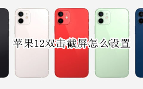 iPhone12怎么进行双击截屏