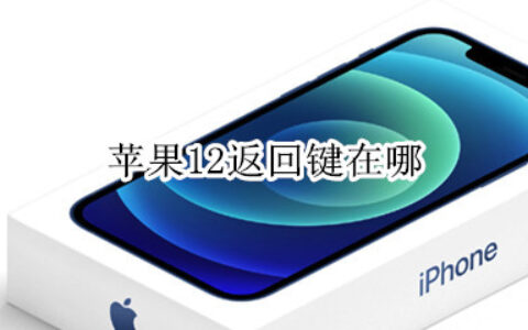 iPhone12返回键怎么设置