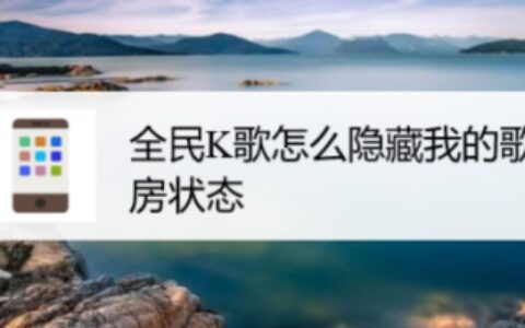 全民K歌怎样隐藏我的歌房状态