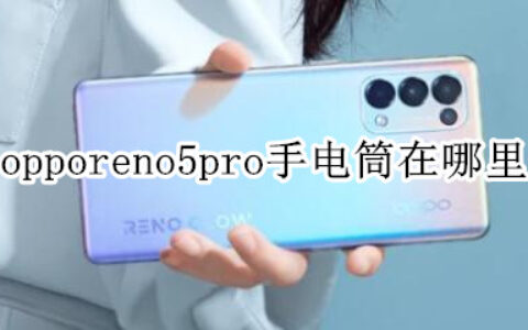 opporeno5pro一键启用手电筒方法介绍