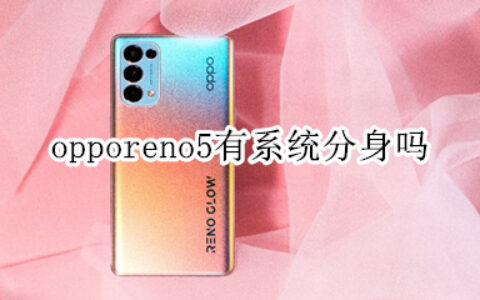 opporeno5系统分身设置方法分享