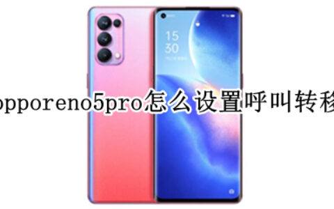 opporeno5pro呼叫转移如何开启