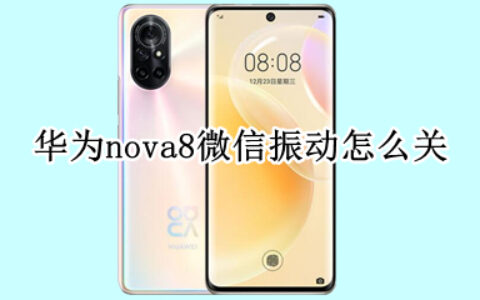 华为nova8怎么取消微信振动