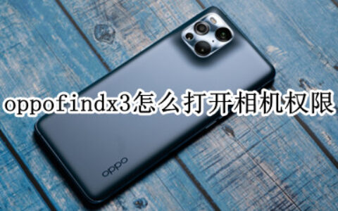 oppofindx3设置相机权限教程介绍