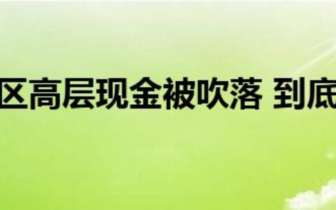 贵州一小区高层现金被吹落 到底啥情况