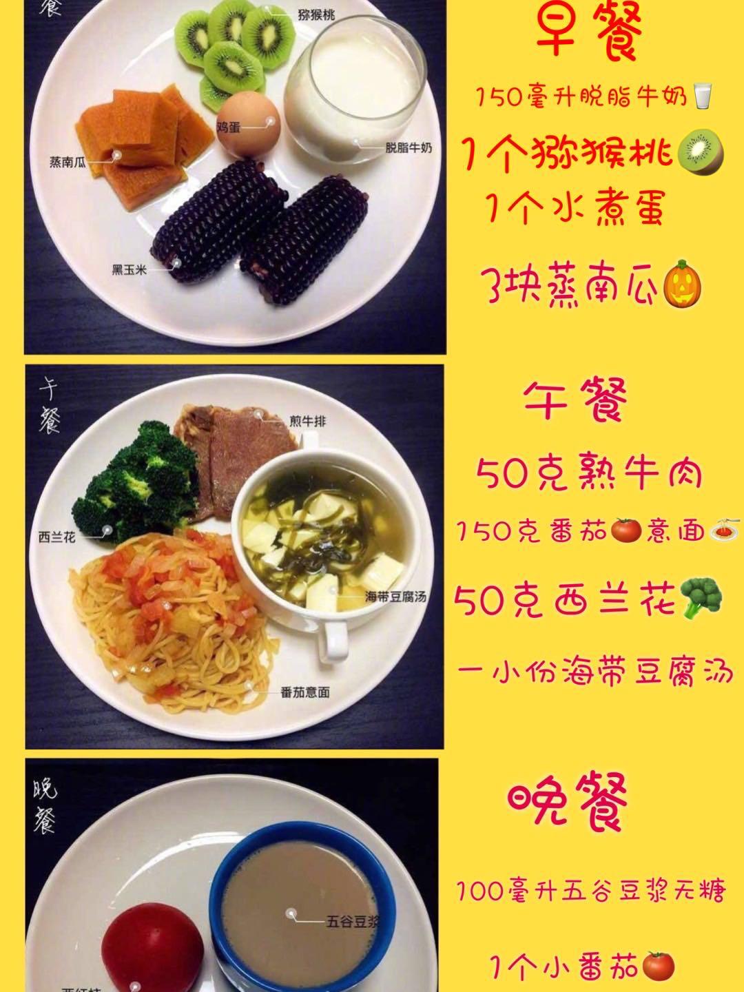 1周减脂餐食谱：科学减脂，每天不重样，一个月轻松掉10斤