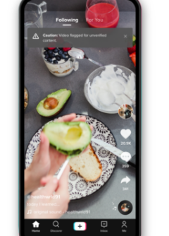 TikTok将标记包含未验证信息的视频