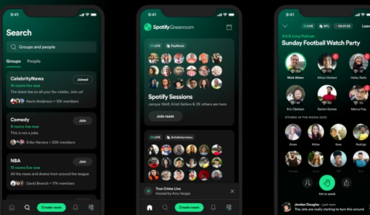 Spotify重新命名的LockerRoom移动应用程序以Greenroom的形式在全球推出