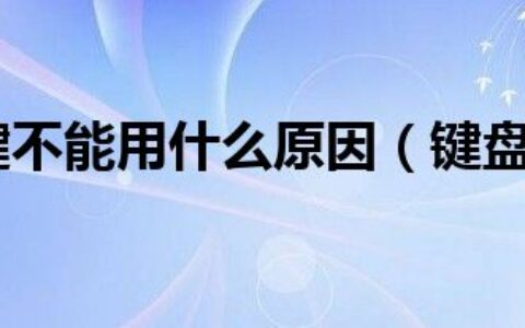 键盘数字键不能用什么原因（键盘数字键不能用）