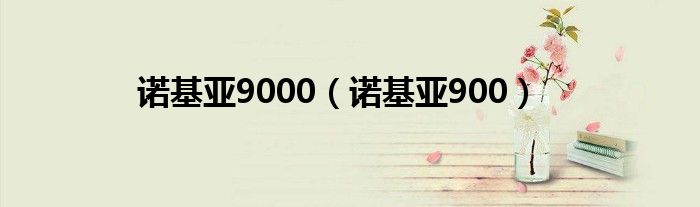 诺基亚9000（诺基亚900）