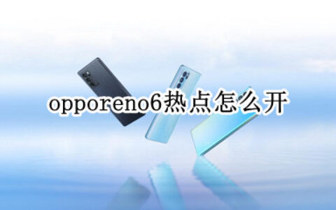 opporeno6如何启用个人热点