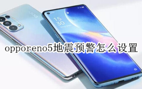 opporeno5怎样开启地震预警