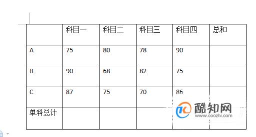 在word中如何计算一列数字总和