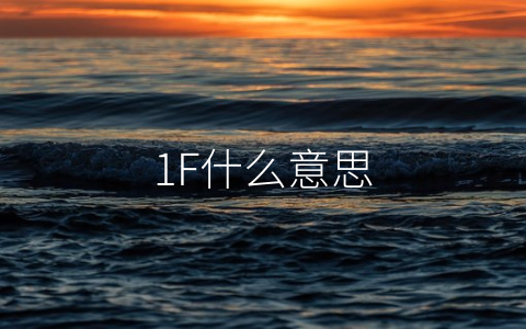 1F什么意思