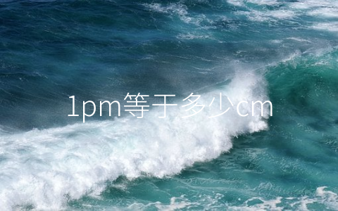 1pm等于多少cm