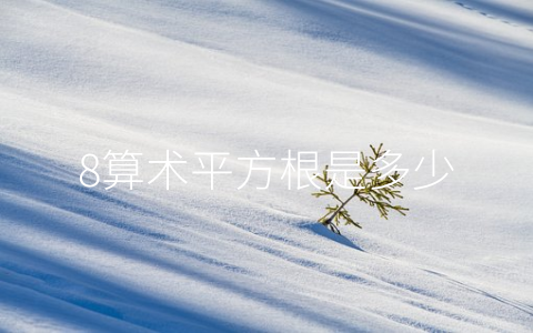 8算术平方根是多少