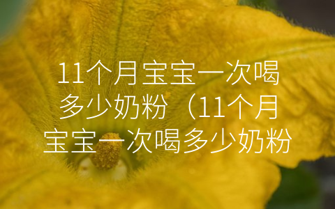 11个月宝宝一次喝多少奶粉（11个月宝宝一次喝多少奶粉正常）