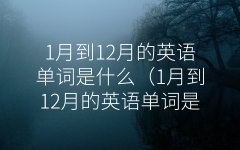 1月到12月的英语单词是什么（1月到12月的英语单词是什么？怎么写？）