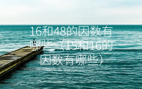 16和48的因数有哪些（15和16的因数有哪些）