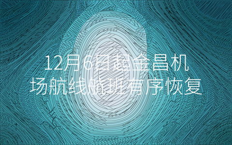 12月6日起金昌机场航线航班有序恢复