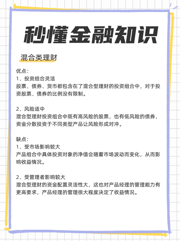 理财产品是混合类好还是固收类好？混合理财和固收理财选哪个？